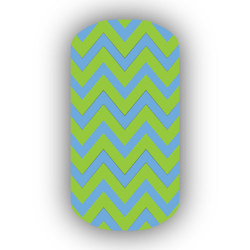 light blue and Lime Green