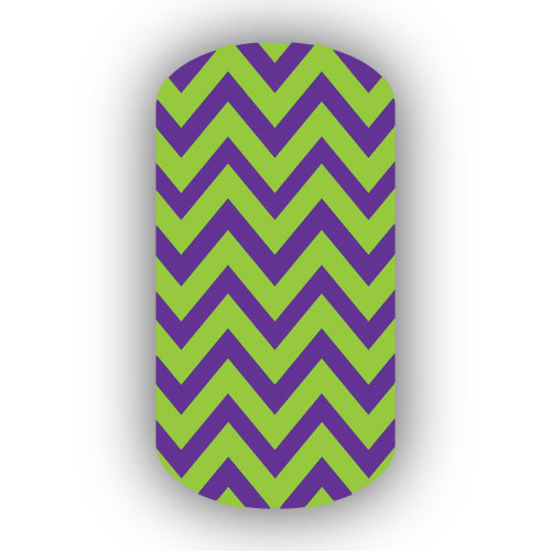 purple and Lime Green