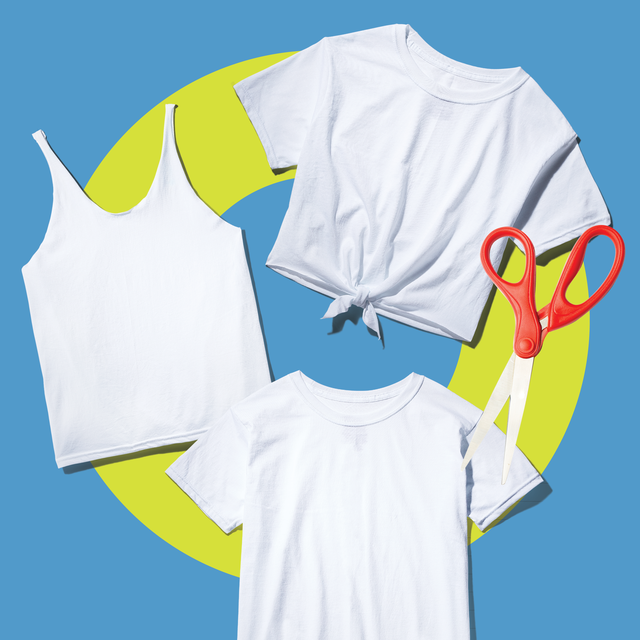 how to crop a top T-shirt