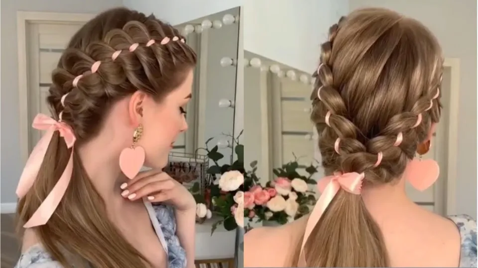 How to Braid With Ribbon into Hair