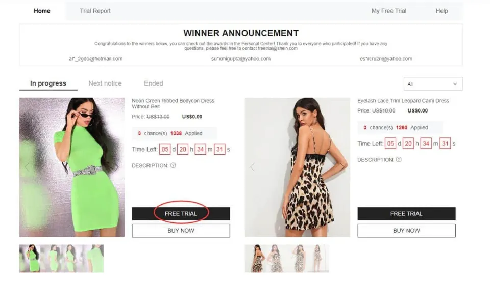 how to get free clothes from shein without paying