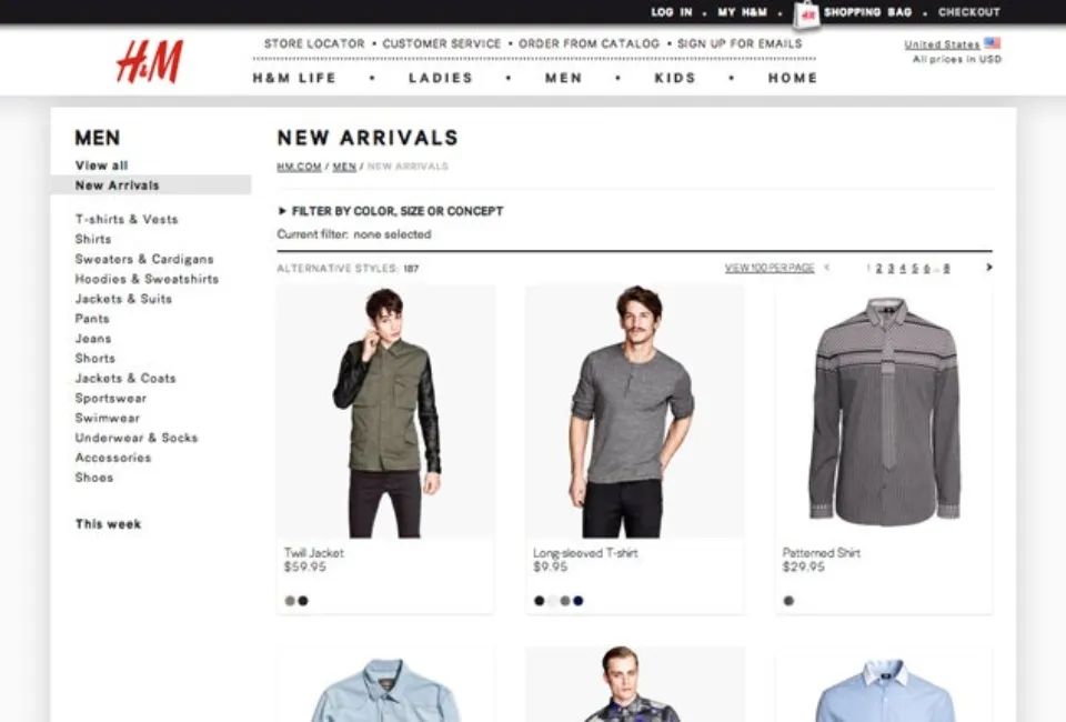 H&M Payments options