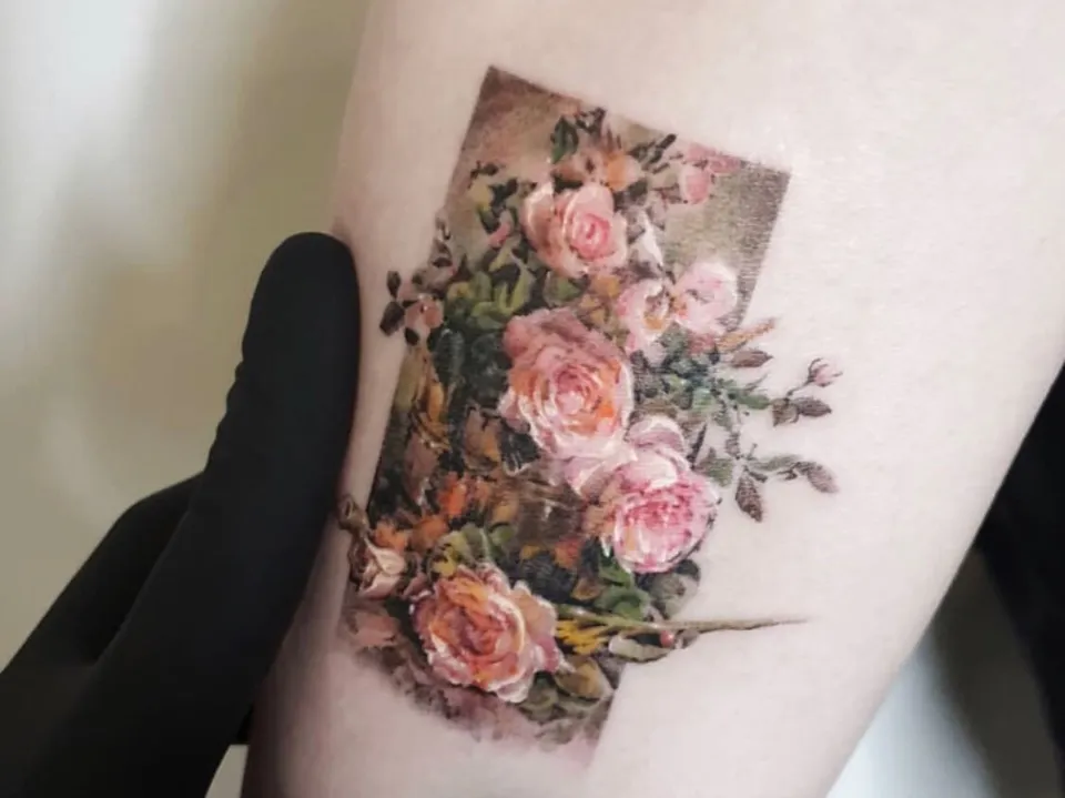 does tattoo on thigh hurt