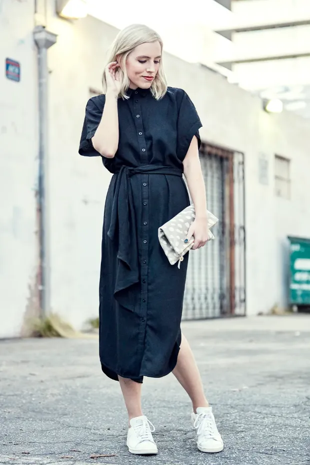 How to Style Black Midi Dress