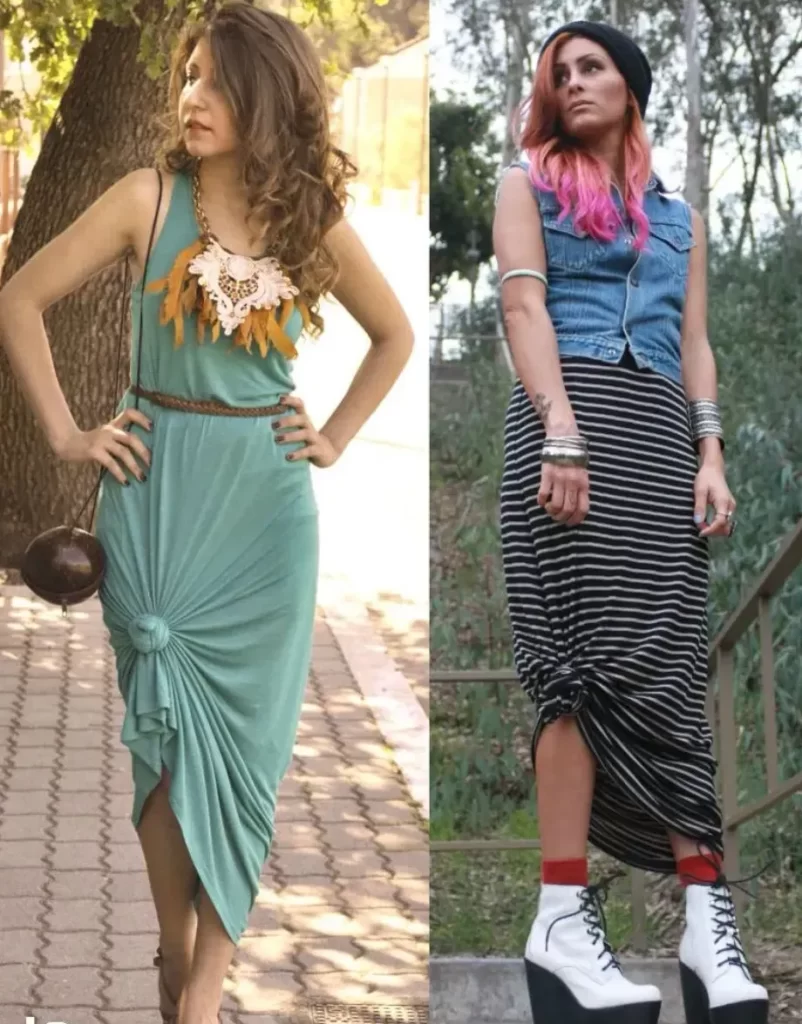 how to tie up a maxi dress