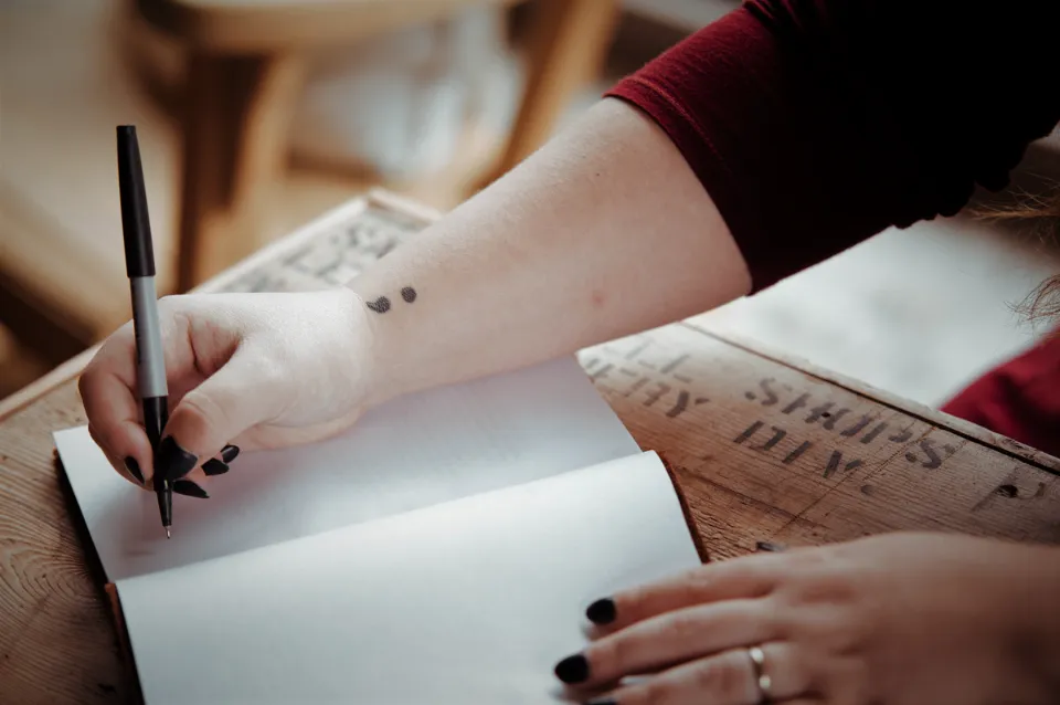 Semicolon Tattoos Are a Simple But Meaningful Choice—See 24 Stunning  Examples