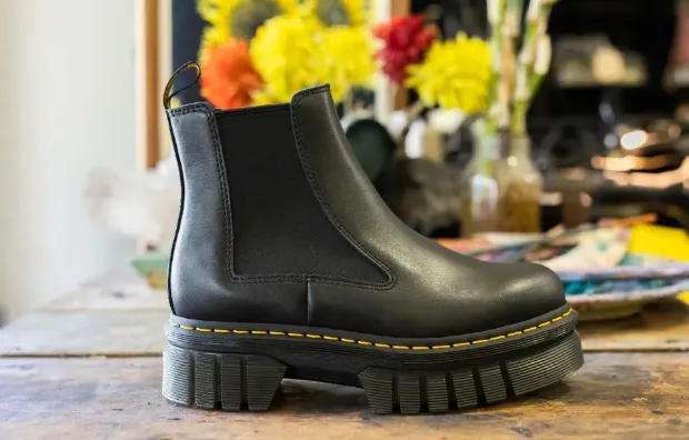 Audrick Nappa Leather Platform Chelsea Boots